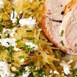 Roast turkey with spaghetti squash