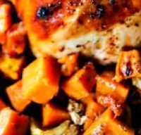 Roast turkey with sweet potato