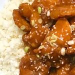 Sweet and sour chicken with cauliflower rice