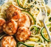 Turkey Meatballs with Zoodles